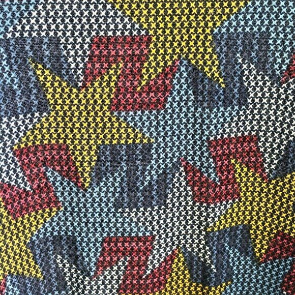 LuLaRoe Maria XL Americana NWT Patriotic Maxi Stars Red Yellow Blue NWT - Picture 5 of 9